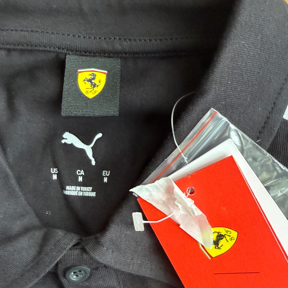 Ferrari  Puma black Racing Polo with Logos - Picture 4 of 6